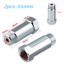 Load image into Gallery viewer, 2PCS O2 Oxygen Sensor Test Pipe Extension Spacer Extender Adapter CEL M18X1.5 55MM