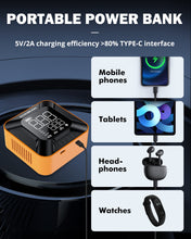 Load image into Gallery viewer, MODEL-H6 28MM CYLINDER PORTABLE CAR TIRE INFLATOR AIR COMPRESSOR PUMP FOR PICKUP TRUCK CAR MOTORCYCLE BIKE BALL