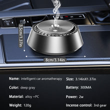 Load image into Gallery viewer, Alloy PC three speed control intelligent car mounted aromatherapy ultrasonic atomization chip (nano levelatomized essential oil) Wireless car humidifier