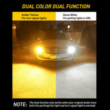 Load image into Gallery viewer, 2Pcs 3157 3156 LED Turn Signal DRL Light Bulbs White Amber Switchback For Chevy