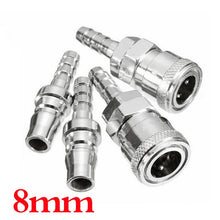 Load image into Gallery viewer, 4PCS 8mm Gas Hose Copper Nozzle Quick Release Connector For Motorhome BBQ