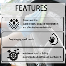 Load image into Gallery viewer, Homonth Tire Coating Agent, Automotive Tire Rim Brightening And Polishing Durable Maintenance Decontamination Cleaning Brightener