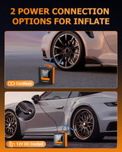 Load image into Gallery viewer, MODEL-H4 19MM CYLINDER PORTABLE CAR TIRE INFLATOR AIR COMPRESSOR PUMP FOR PICKUP TRUCK CAR MOTORCYCLE BIKE BALL