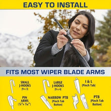 Load image into Gallery viewer, 2-In-1 Wiper Blades, 26 Inch Windshield Wipers (Pack Of 1), Automotive Replacement Windshield Wiper Blades With Patented Rain-X Water Repellency Formula
