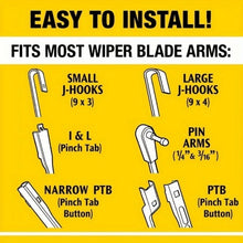 Load image into Gallery viewer, 2-In-1 Wiper Blades, 26 Inch Windshield Wipers (Pack Of 1), Automotive Replacement Windshield Wiper Blades With Patented Rain-X Water Repellency Formula