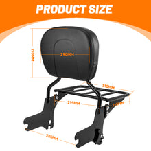 Load image into Gallery viewer, Passenger Backrest Sissy Bar Luggage Rack For Harley Touring 97-08