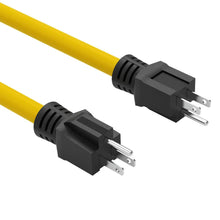 Load image into Gallery viewer, 3 fork plug to dual male extension cable for RV power adapter cable for switch conversion