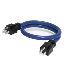 Load image into Gallery viewer, 3 fork plug to dual male extension cable for RV power adapter cable for switch conversion