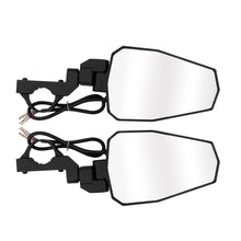 Load image into Gallery viewer, Pair 1.75"-2" UTV Rear View Side Mirrors w/ LED Light for Polaris RZR Can-Am