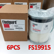 Load image into Gallery viewer, 6PCS Fleetguard FS19915 L9915F Fuel Filter Cummins with Water Separator Elemax