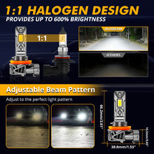 Load image into Gallery viewer, Q26S Series H11 1:1 Direct Plug-In Installation Single Copper Tube Structure Fan Cooling 90W LED Car Headlight Bulb AUXBEAM
