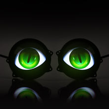 Load image into Gallery viewer, 3.0'' LED Dynamic Pupil Devil Eyes Remote Control 6 Modes Headlight 2pcs