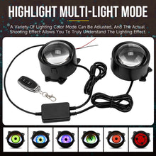 Load image into Gallery viewer, 3.0'' LED Dynamic Pupil Devil Eyes Remote Control 6 Modes Headlight 2pcs
