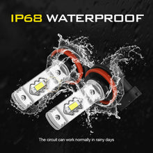 Load image into Gallery viewer, 40W H8 H9 H11 LED Headlight Low Beam Fog Light Conversion 6000K White Bulbs HID