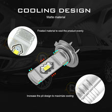 Load image into Gallery viewer, 2X H7 LED Headlight Bulb Conversion Kit High Low Beam 3000K Yellow 20000LM
