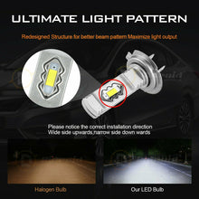Load image into Gallery viewer, 2X H7 LED Headlight Bulb Conversion Kit High Low Beam 3000K Yellow 20000LM