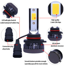 Load image into Gallery viewer, 2X Mini 9006 HB4 3000K Golden Yellow LED Headlight Bulbs High Low Beam Fog Light