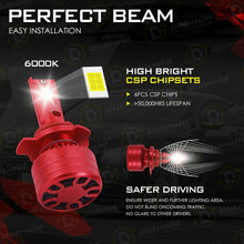 Load image into Gallery viewer, Fit for Toyota RAV4 2016-2018 9012 LED Headlight Bulb Super White Light 6000K