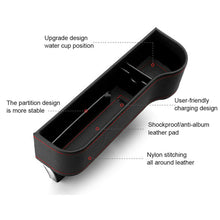 Load image into Gallery viewer, 1PCS Car Seat Right Side Gap Catcher Storage Box Bottles Pocket Organizer Holder