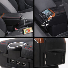 Load image into Gallery viewer, 1PCS 7-USB Charging Car Dual Opening Armrest Box Central Console Cup Holder Part