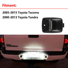 Load image into Gallery viewer, For 2000-2013 Toyota Tundra White LED Tag License Plate Light Bulbs Assembly Kit