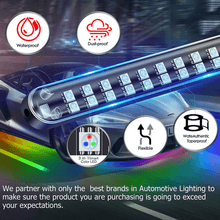 Load image into Gallery viewer, 6x Car Underglow Neon Accent Strip Lights Kit RGB Million Multi-Color Music Lamp