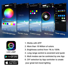 Load image into Gallery viewer, 6x Car Underglow Neon Accent Strip Lights Kit RGB Million Multi-Color Music Lamp