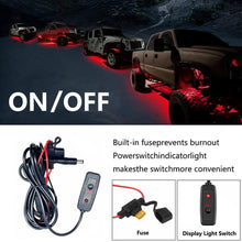 Load image into Gallery viewer, 6x Car Underglow Neon Accent Strip Lights Kit RGB Million Multi-Color Music Lamp
