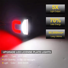 Load image into Gallery viewer, 2X LED License Plate Light Red DRL Tube Lamp For Silverado GMC Sierra 1500 2500