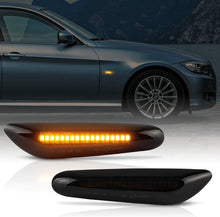 Load image into Gallery viewer, 2X Dynamic Smoked LED Side Marker Turn Signal Light For BMW E90 E83 E92 E82 E46
