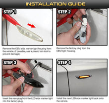 Load image into Gallery viewer, 2X Dynamic Smoked LED Side Marker Turn Signal Light For BMW E90 E83 E92 E82 E46
