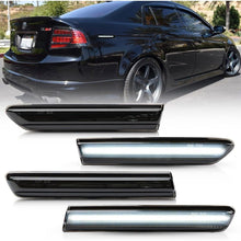 Load image into Gallery viewer, Black Lens LED Front Rear Fender Side Marker Lights For 2004-2008 Acura TL base