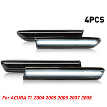 Load image into Gallery viewer, Black Lens LED Front Rear Fender Side Marker Lights For 2004-2008 Acura TL base