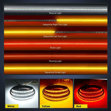 Load image into Gallery viewer, 60" 3-Row 504 LED Truck Tailgate Light Bar Strip Reverse Brake Signal Tail Lamp