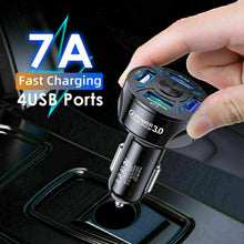 Load image into Gallery viewer, in-Car 4 Ports USB Car Charge 45W Mini Fast Charging For Phone Charger Adapter