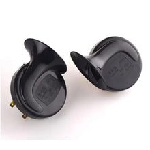 Load image into Gallery viewer, DC12V Car Horn Loud Dual-Tone Electric Snail Horn 110 dB For Car Vehicle Black