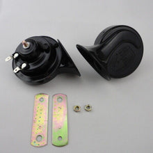 Load image into Gallery viewer, DC12V Car Horn Loud Dual-Tone Electric Snail Horn 110 dB For Car Vehicle Black