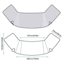 Load image into Gallery viewer, RV Windshield Cover Silver For Class C Ford E450 1997-2024 RV Front Window Cover