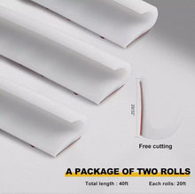 Load image into Gallery viewer, RV Rain Gutter 1/2 Inch Height Plastic Drip Rail PVC Rain Strip Roof For Ford