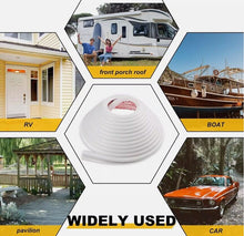Load image into Gallery viewer, RV Rain Gutter 1/2 Inch Height Plastic Drip Rail PVC Rain Strip Roof For Ford