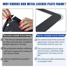 Load image into Gallery viewer, Fits Dodge Ram 3500 Cab Accessories Metal Black License Plate Tag Frame Cover