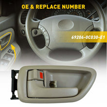 Load image into Gallery viewer, 2Pcs Inside Interior Door Handle Front Set for Toyota Sequoia 2001-2007 Tundra