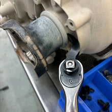 Load image into Gallery viewer, Crowbar Adapter Head Tool Adjustable Angle Head Pry Bar Fits 3/8" Ratchet