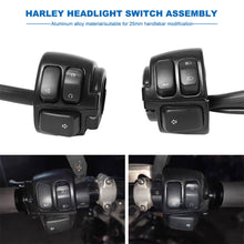 Load image into Gallery viewer, A Pair Motorcycle Handlebar Switches Control and Wiring Harness with Fits Harley