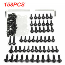 Load image into Gallery viewer, 158x M5 M6 Complete Fairing Bolt Kit Windscreen Clips for Yamaha YZF R6 Kawasaki