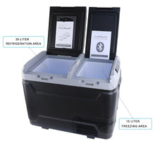 Load image into Gallery viewer, Vehicle Refrigerator 50 Liter/53 Quart Dual Zone Portable Freezer for Car Truck
