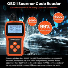 Load image into Gallery viewer, OBD2 Scanner Automotive OBD Code Reader Car Diagnostic Tool Check Engine Fault