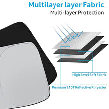 Load image into Gallery viewer, Fit For Toyota Highlander 08-13 Pickup Windshield Sun Shade Visor UV Block Cover