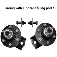 Load image into Gallery viewer, 5x 5.5 Lug Superior Shipping Container Wheels, Spindle Kit Container Moving Kit
