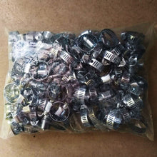 Load image into Gallery viewer, Hose Clamps 3/4" to 1-1/4"50 Pc Radiator Heater Adjustable Band Steel Worm Clip